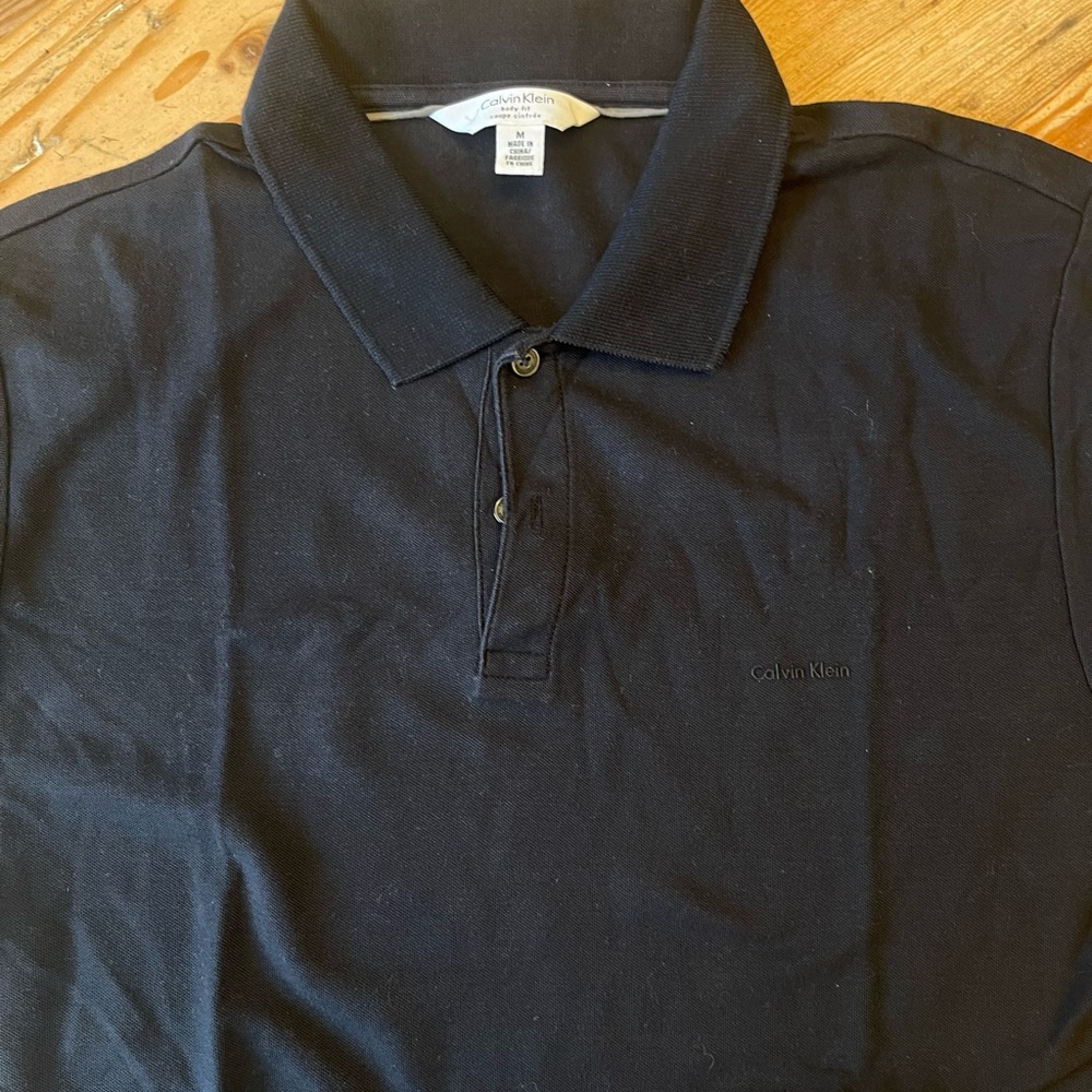 Black Calvin Klein Polo size M